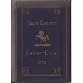 KENT COUNTY CRICKET CLUB 1923 [BLUE BOOK]
