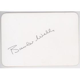 BRYAN "BOMBER" WELLS (GLOUCESTERSHIRE & NOTTINGHAMSHIRE) CRICKET AUTOGRAPH