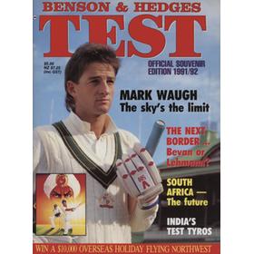 BENSON & HEDGES TEST CRICKET OFFICIAL SOUVENIR EDITION 1991/92 (AUSTRALIA V INDIA)