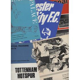 DERBY COUNTY 1971-72 (LEAGUE CHAMPIONS) FOOTBALL PROGRAMMES X 5