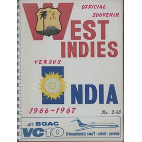 OFFICIAL SOUVENIR OF THE WEST INDIES CRICKET TOUR OF INDIA 1966-67