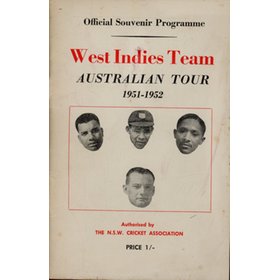 AUSTRALIAN TOUR OF THE WEST INDIES TEAM - 1951-1952