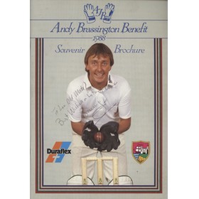 ANDY BRASSINGTON (GLOUCESTERSHIRE) 1988 SIGNED CRICKET BENEFIT BROCHURE