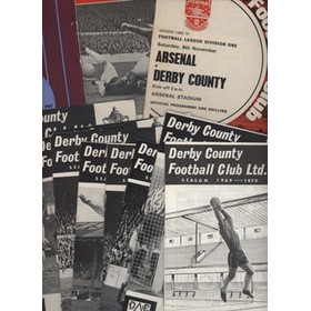 DERBY COUNTY FOOTBALL PROGRAMMES 1969-70 (13 IN TOTAL)