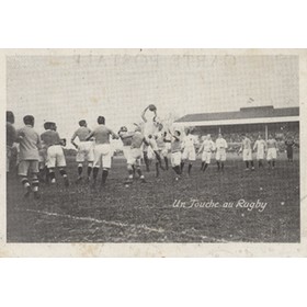 ENGLAND V FRANCE 1912 RUGBY UNION POSTCARD