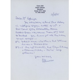 GERALD LIVOCK (MIDDLESEX) 1985 CRICKET LETTER