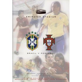 BRAZIL V PORTUGAL 2007 FOOTBALL PROGRAMME