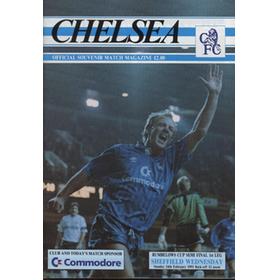 CHELSEA  V SHEFFIELD WEDNESDAY 1991 (LEAGUE CUP SEMI FINAL) FOOTBALL PROGRAMME