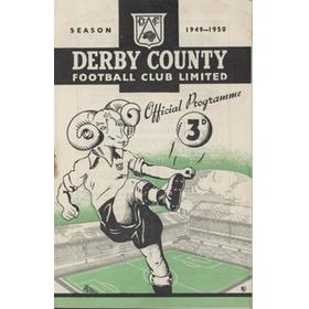 DERBY COUNTY V ARSENAL 1949-50 FOOTBALL PROGRAMME