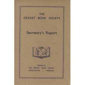 THE CRICKET BOOK SOCIETY - SECRETARY