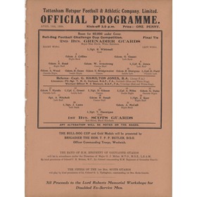 2ND BTN. GRENADIER GUARDS V 1ST BTN. SCOTS GUARDS (WHITE HART LANE) 1938-39 FOOTBALL PROGRAMME