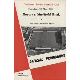 DONCASTER ROVERS V SHEFFIELD WEDNESDAY 1966 (ALAN FINNEY TESTIMONIAL) FOOTBALL PROGRAMME