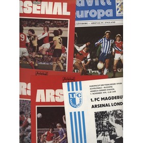 ARSENAL - EUROPEAN CUP WINNERS CUP RUN 1979-80 FOOTBALL PROGRAMME (X6)