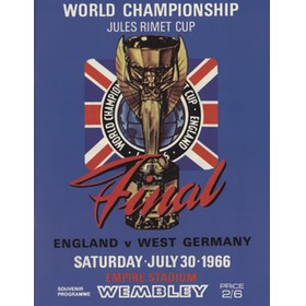 ENGLAND V WEST GERMANY 1966 WORLD CUP FINAL FOOTBALL PROGRAMME (FACSIMILE)