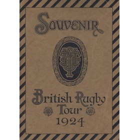 BRITISH LIONS RUGBY TOUR TO SOUTH AFRICA 1924 SOUVENIR BROCHURE 