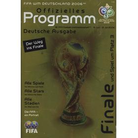 2006 FIFA WORLD CUP GERMANY - OFFIZIELLES PROGRAMM (GERMAN EDITION WITH GROUP RESULTS PRINTED)