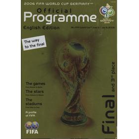 2006 FIFA WORLD CUP GERMANY - OFFICIAL PROGRAMME (ENGLISH LANGUAGE WITH GROUP RESULTS PRINTED)