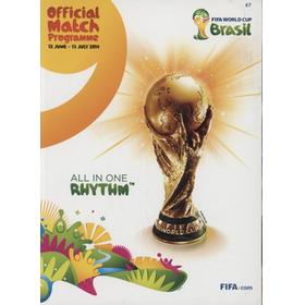 FIFA WORLD CUP BRASIL 2014 - OFFICIAL MATCH PROGRAMME