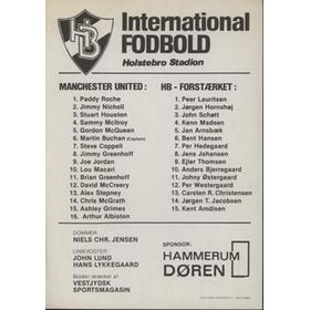 HB FORSTAERKET V MANCHESTER UNITED (FRIENDLY) 1976-77 FOOTBALL PROGRAMME