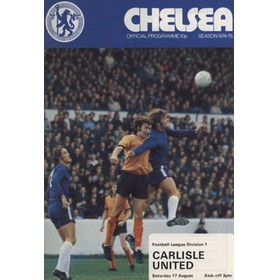 CHELSEA 1974-75 BOUND SET OF HOME FOOTBALL PROGRAMMES