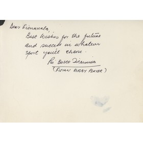 PIO BOSCO TIKOISUVA (FIJI & HARLEQUINS) RUGBY UNION AUTOGRAPH
