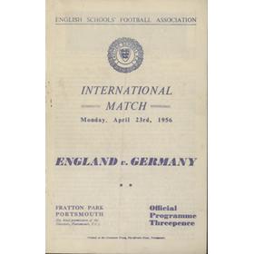 ENGLAND V GERMANY (SCHOOLS