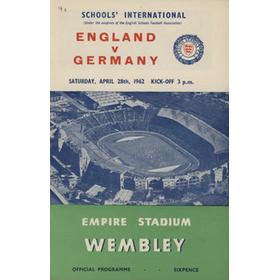 ENGLAND V GERMANY (SCHOOLS