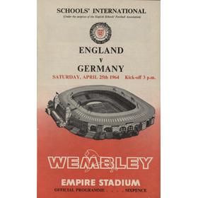 ENGLAND V GERMANY (SCHOOLS