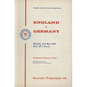 ENGLAND V GERMANY (SCHOOLS