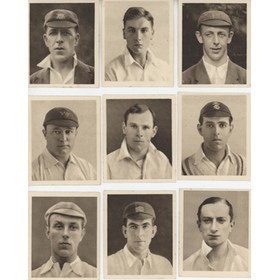 FAMOUS CRICKETERS 1924 (R & J HILL) CIGARETTE CARDS - SET OF 50