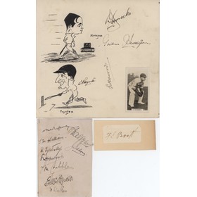 LANCASHIRE CRICKET AUTOGRAPHS 1930S (+ ARCHIE MACLAREN)