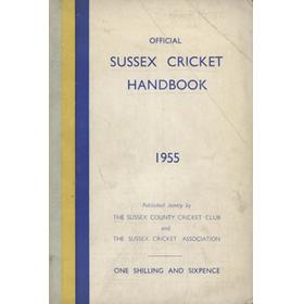 OFFICIAL SUSSEX CRICKET HANDBOOK 1955