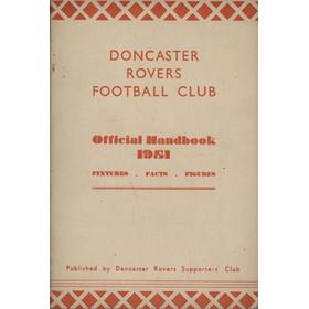 DONCASTER ROVERS FC 1951-52 OFFICIAL HANDBOOK