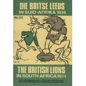 THE BRITISH LIONS IN SOUTH AFRICA 1974 RUGBY TOUR BROCHURE