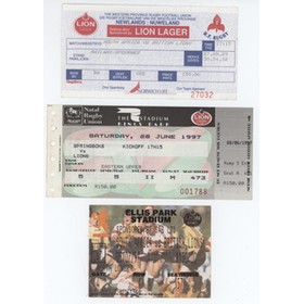 BRITISH LIONS 1997 (TOUR TO SOUTH AFRICA) RUGBY UNION TICKETS - ALL THREE TESTS