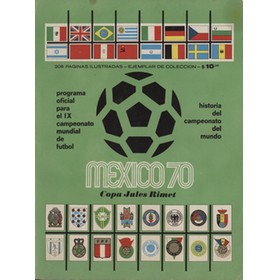 WORLD CUP 1970 OFFICIAL SOUVENIR PROGRAMME