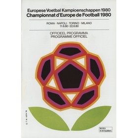 EUROPEAN CHAMPIONSHIPS 1980 FOOTBALL PROGRAMME