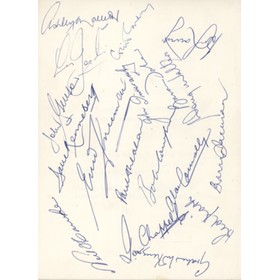 ENGLAND V AUSTRALIA 1968 CRICKET DINNER MENU - SIGNED BY AUSTRALIANS
